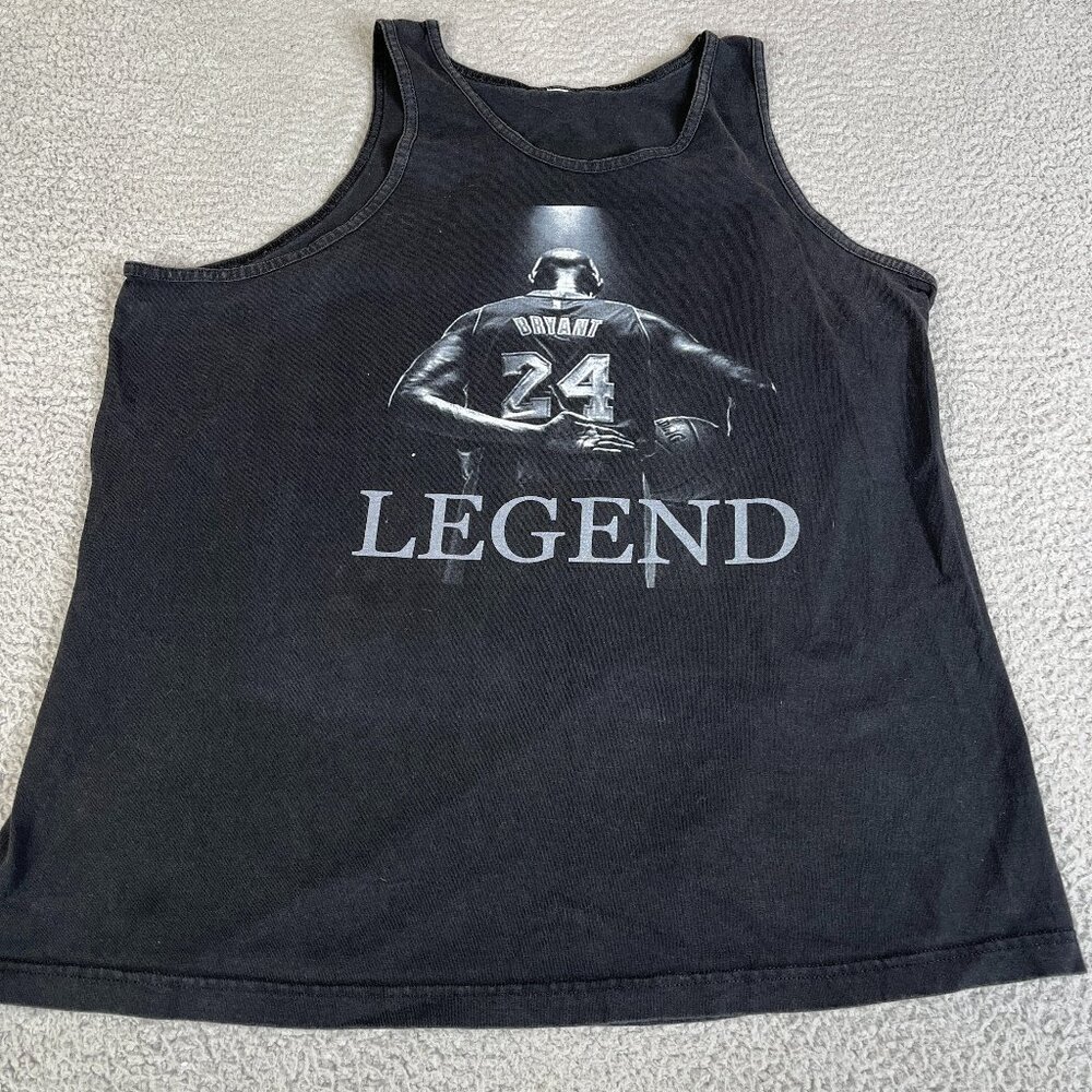 Kobe Bryant Tank Top Mens 2XL Soft Black Sleeveless Graphic Tee